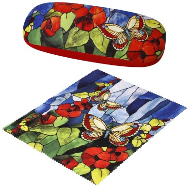 Калъф за очила Goebel "Butterflies" Louis Comfort Tiffany