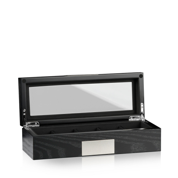 Кутия за часовници Heisse & Söhne Watch Box Monteray 5 Ash - Black Satin