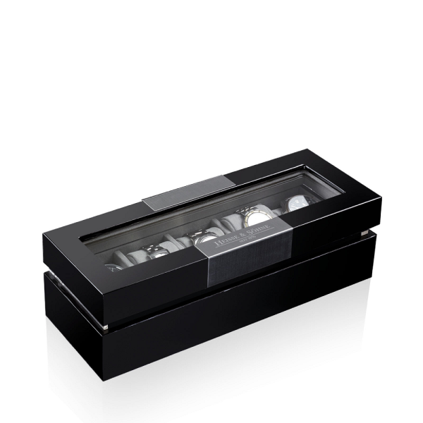 Кутия за часовници Heisse & Sohne Watch Box Executive 5 - Black