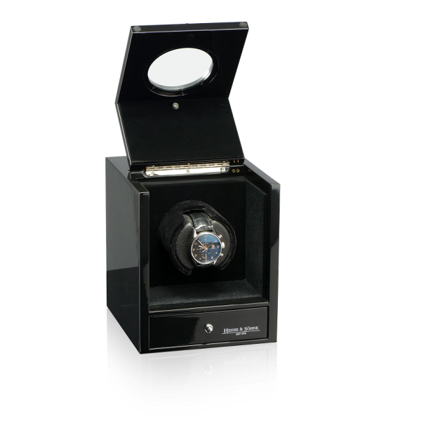 Кутия за навиване на часовници Heisse & Söhne Watch Winder Glamour - Black