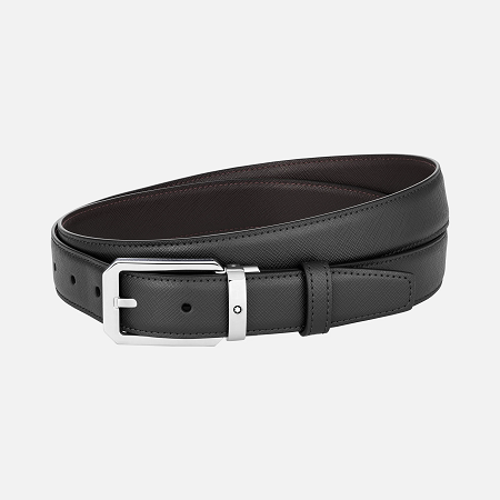 Колан Montblanc Black/brown 30 mm reversible leather