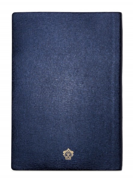 Тефтер Pineider Milano Notebook Leather Small Electric Blue