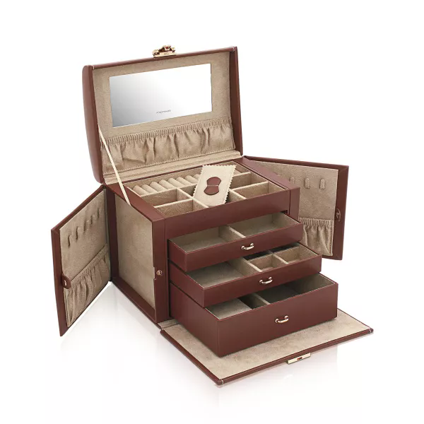 Кутия за бижута Friedrich23 Jewelry Case Cordoba Xl - Brown