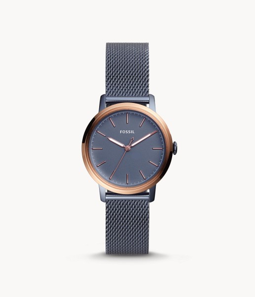 Fossil Neely Three-Hand Steel Blue Stainless Steel