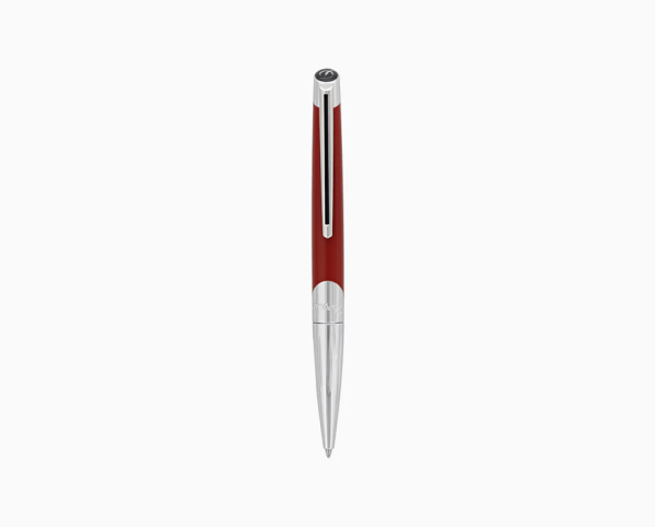 Химикалка S.T.Dupont DEFI MILLENIUM / SILVER AND MATT RED
