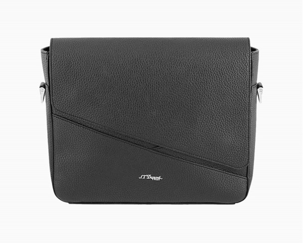 Чанта през рамо S.T.Dupont BLACK GRAINED NEO CAPSULE MESSENGER BAG