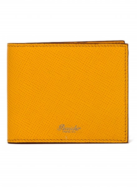 Портфейл Pineider 720 Bi-Fold Wallet 6cc Mustard