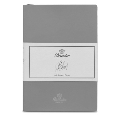 Тефтер Pineider Blues Notebook Leather Cover Pearl Gray
