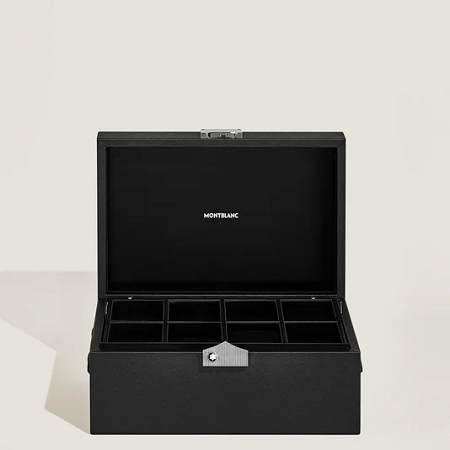 Кутия за часовници Montblanc Watches Collector Box in Black Leather