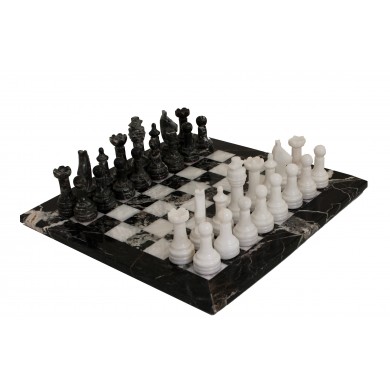 Italfama Шах BLACK AND WHITE MARBLE CHESS SET