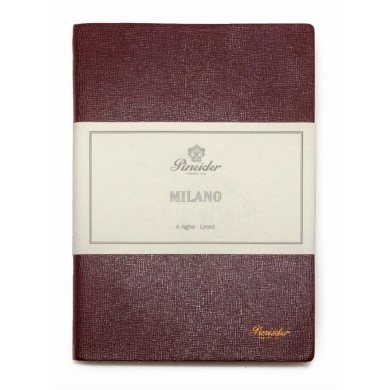 Тефтер Pineider Milano Notebook Leather Large Wine Red