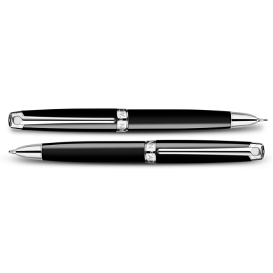 Химикалка Caran d’Ache BI-FUNCTION LEMAN EBONY BLACK