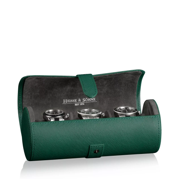 Кутия за часовници Heisse & Söhne Watch Roll Rondo 3 - Green