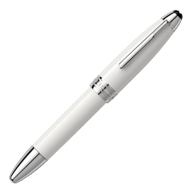 Montblanc Masters for Meisterstück White Porcelain Rollerball (106072) е рядък колекционерски модел, създаден в сътрудничество между Montblanc и легендарната порцеланова мануфактура Meissen. Корпусът и капачката са ръчно изработени от фин бял порцелан Meissen, украсени със синята емблема с кръстосаните мечове, а платинено покритите детайли и инкрустираната със седеф емблема Montblanc подчертават неговата изключителна елегантност. Ролерът използва оригинални пълнители Montblanc, осигурява плавно и прецизно писане и представлява уникално съчетание между художествено майсторство, луксозен дизайн и функционалност. Отдавна спрян от производство, моделът 106072 е високо ценен от колекционери и ценители на редките пишещи инструменти.