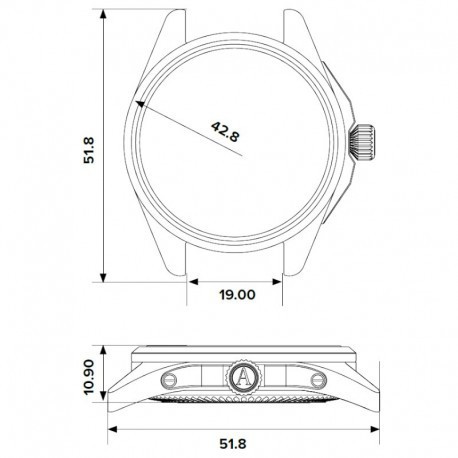 Часовник AVIATOR AIRACOBRA TYPE A 42.8MM