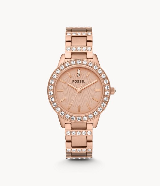 Fossil Jesse Rose-Tone Stainless Steel 