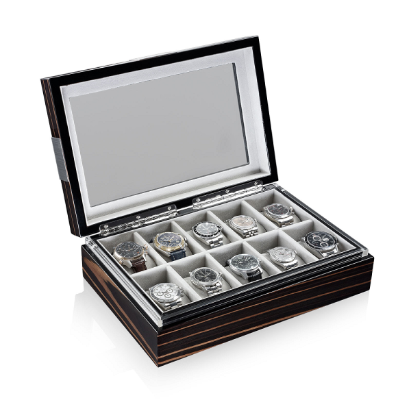 Кутия за часовници Heisse & Sohne Watch Box with Window Executive 10 - Makassar