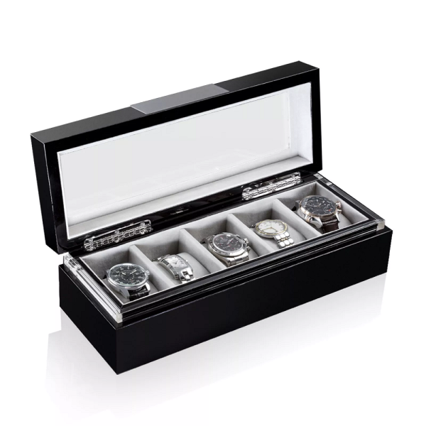 Кутия за часовници Heisse & Sohne Watch Box Executive 5 - Black