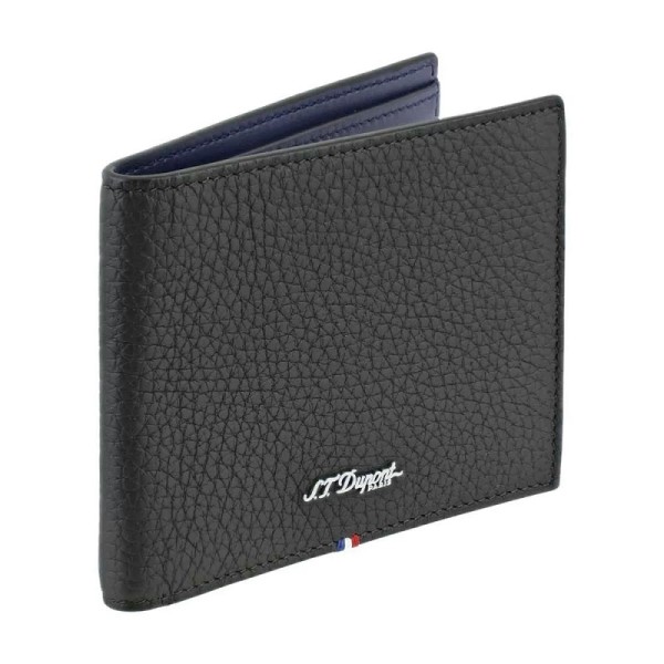 Портфейл S.T.Dupont NEO CAPSULE GRAINED 6cc WALLET Black & navy blue