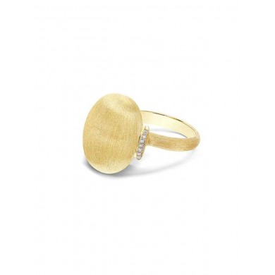 Nanis Пръстен - "Élite" gold boule and diamonds ring large