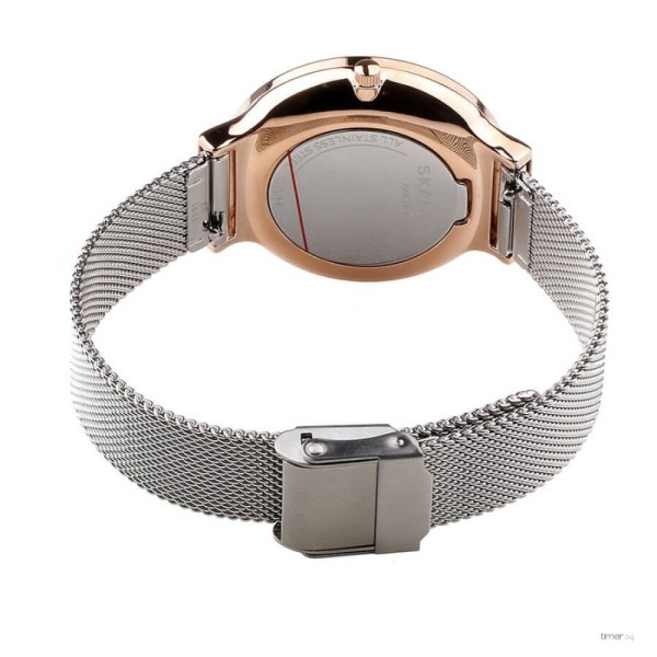 Skagen Ancher White Dial Stainless Steel Mesh