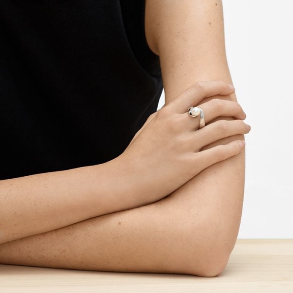 Дамски пръстен Skagen Agnethe Pearl Silver-Tone