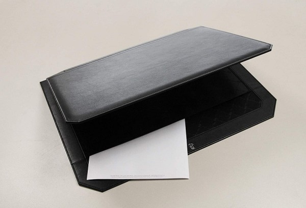 El Casco Подложка за бюро Black Leather