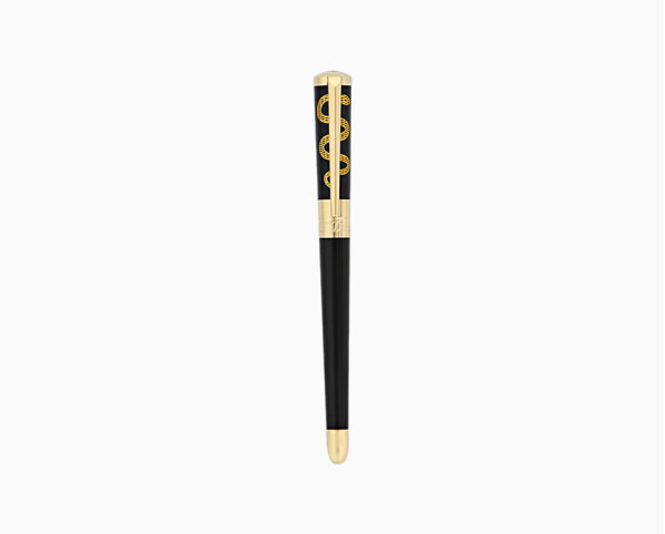 Ролер S.T.Dupont LIBERTÉ “HIPPOCRATE” / BLACK LACQUER AND GOLD