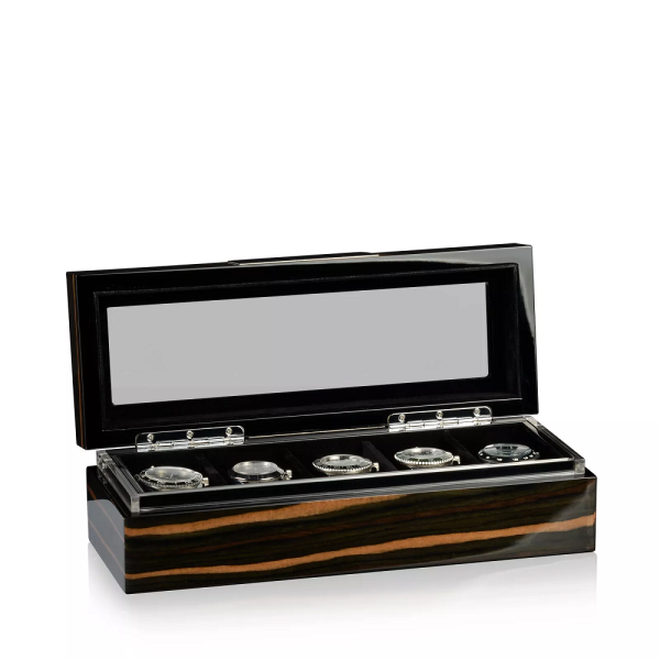 Кутия за часовници Heisse & Sohne Watch Box Executive 5 - Makassar/Black