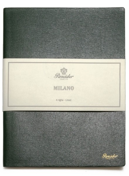 Тефтер Pineider Milano Notebook Leather Small Pineider Green